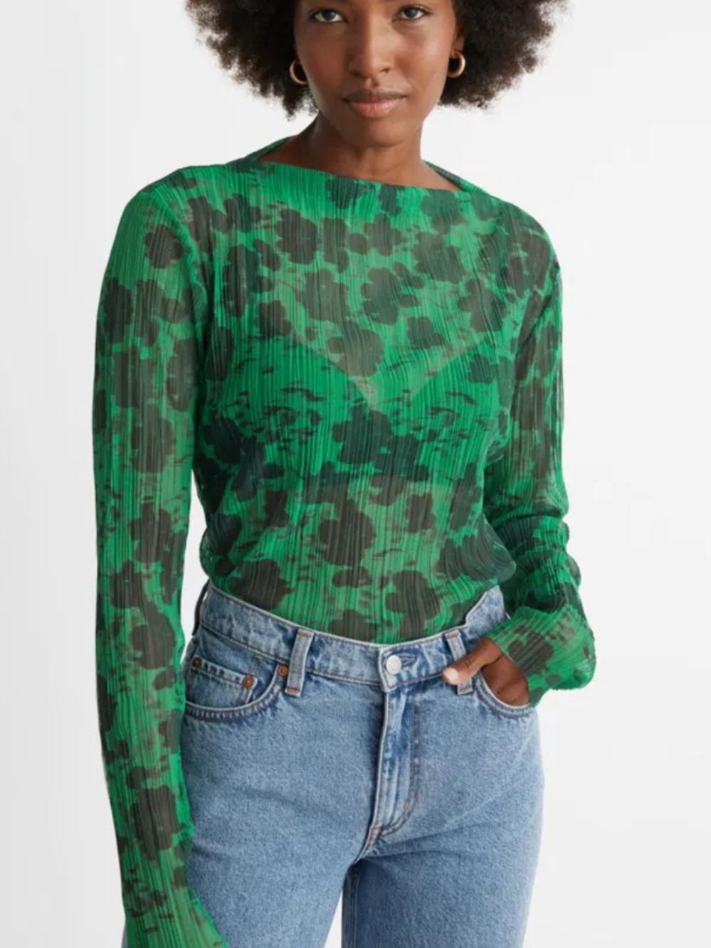 & OTHER STORIES Printed Plisse
Top